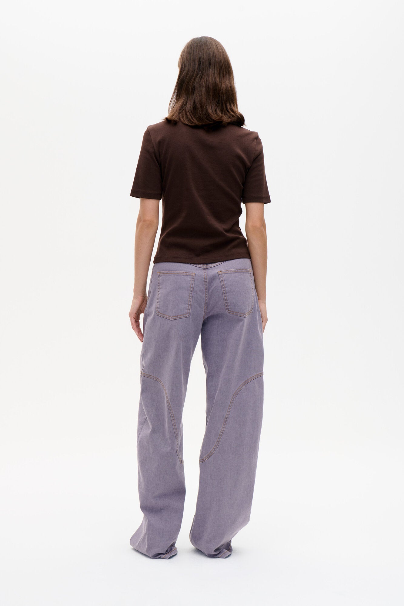 Napolen jeans - Dusty Grey Lilac
